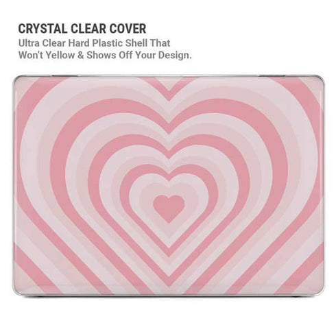 Pink Heart Pattern MacBook Pro 14in (2021-24) Case plus Skin